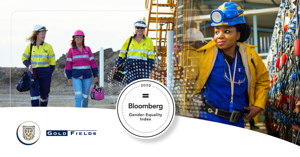 #GoldFields is proud to be included in the 2021 @Bloomberg Gender-Equality Index for the 3rd year in a row. We remain committed to building more inclusive workplaces, where everybody can fulfil their potential. More in our press release➡️goldfields.com

#BloombergGEI