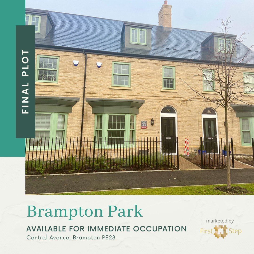 FirstStepTeam1's tweet image. 𝟥 𝐵𝑒𝒹 𝓉𝑒𝓇𝓇𝒶𝒸𝑒𝒹 £349,500 - with garage *LAST PLOT* In historic village of Brampton, Huntingdon. 𝙄𝙈𝙈𝙀𝘿𝙄𝘼𝙏𝙀 𝙊𝘾𝘾𝙐𝙋𝘼𝙏𝙄𝙊𝙉
ow.ly/NxI950DlRiV

To view please C𝙖𝙡𝙡 𝙀𝙢𝙢𝙖 07717 573417
__
#estateagent
#brampton
#propertydevelopment
#propertyforsale