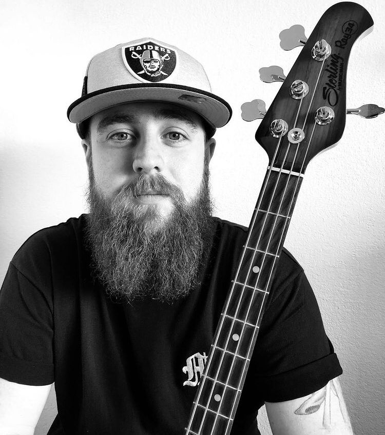 This is John... He plays bass!
You might not be able to tell... But John is smiling!