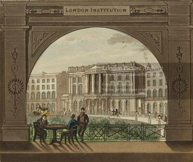London Institution for the Promotion of Literature and Useful Knowledge was established to rival the Royal Institution. It folded in 1912 partly due to ruinous costs of repairing a building built on marshy grounds. 4/9