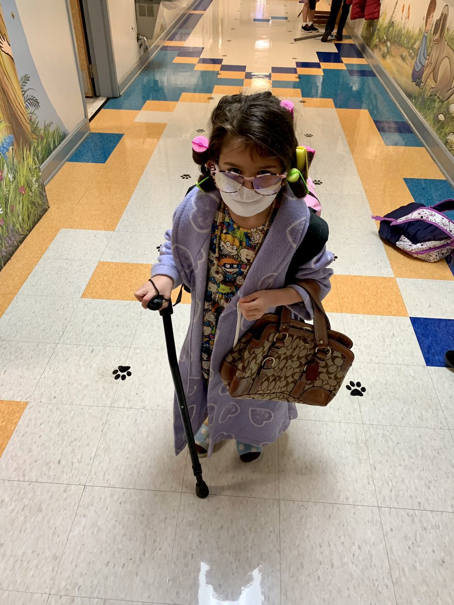 KCS_Kennedy's tweet photo. It’s the 100th Day of School and it shows! Here’s what we’ll look like when we are 100! 🐺😍🥳 #Funin2021 #earlychildhood @KCS_District https://t.co/ZYJBes6XJ7