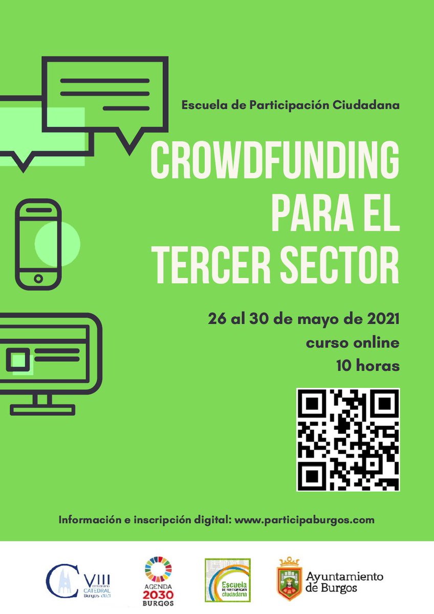 Aytoburgos's tweet photo. 📢La Escuela de Participación Ciudadana @ParticipaBurgos ofrece diferentes formaciones✏️ a las entidades ciudadanas, asociaciones, fundaciones, consejos, distritos y colectivos para sus socios, voluntariado y profesionales.

📅De febrero a junio
➕info👉https://t.co/LjF4uFUIJA https://t.co/smy2vY0USk