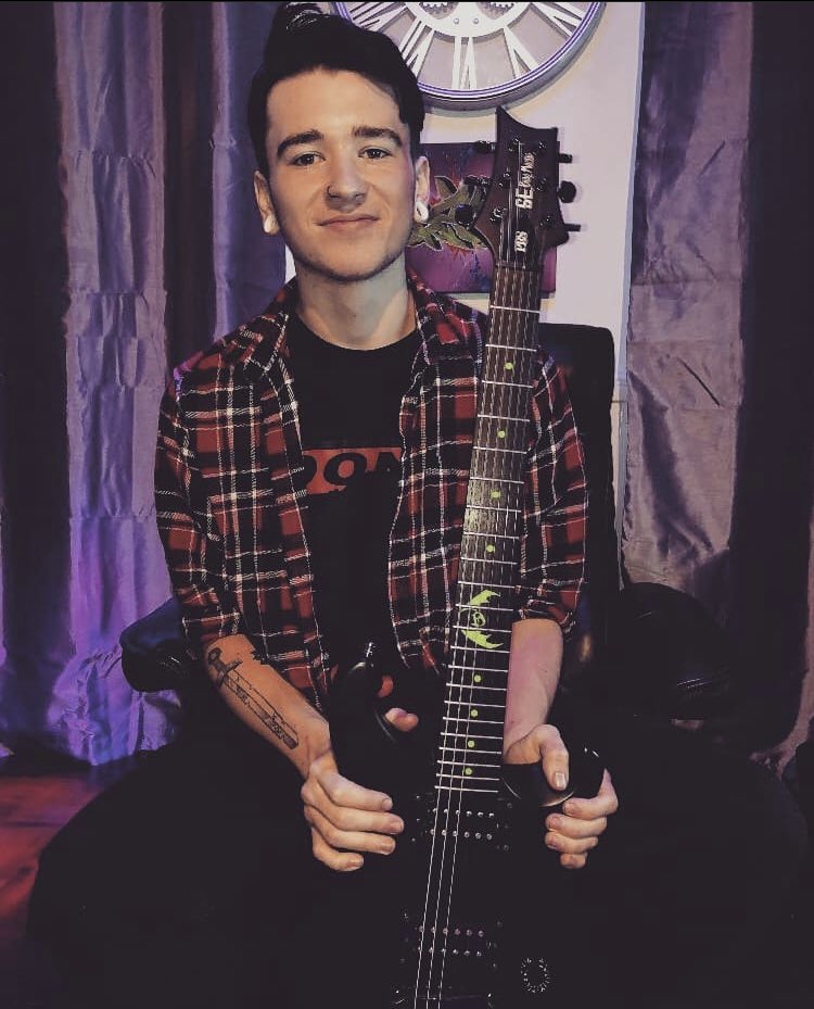 This is our guitarist <a href="/FinnPanhaleux/">finn panhaleux</a> not only bringing the average age of the band down (significantly) also adding a fresh outlook to our musical style and arsenal!