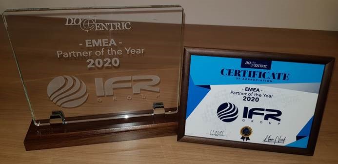 IFR_Group's tweet photo. @Docentric said... "We are thrilled to announce that #IFR_Group is The First #Winner for #EMEA of our newly established #Awards. We value our Strong #Partnership with @IFR_Group"📌 | #DocentricPartner Of The Year 2020 for EMEA. 💫🌟👇 https://t.co/V6Y7lo96pN