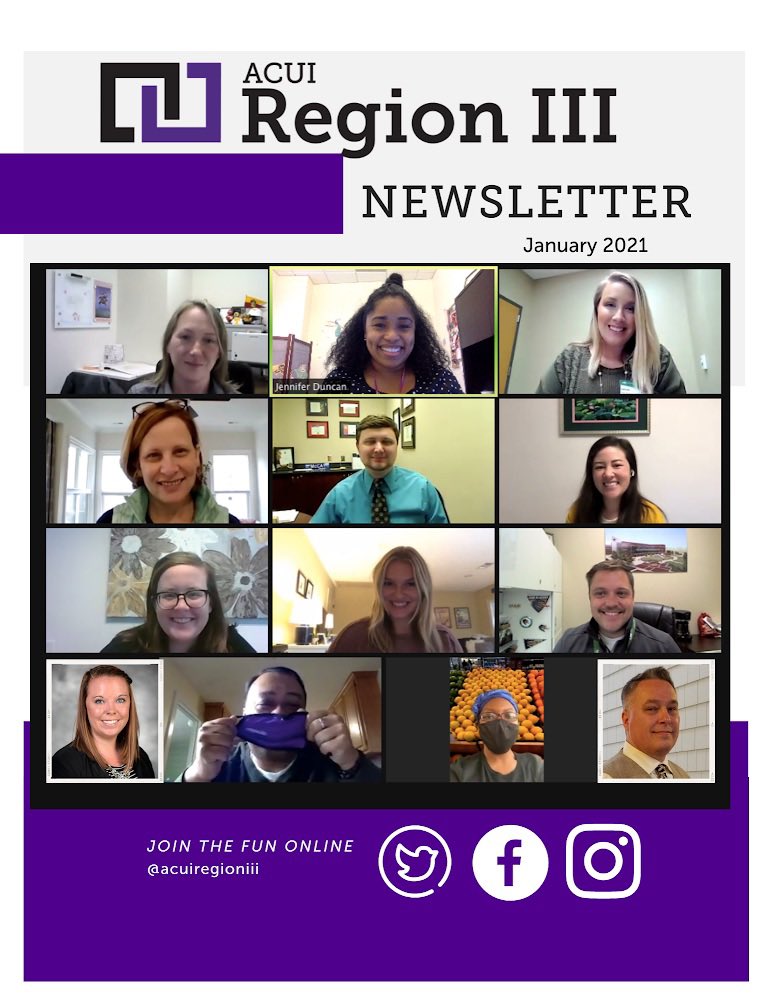 ACUIRegionIII's tweet photo. Our first quarter newsletter is published and ready to be viewed at https://t.co/CV4v2idS5T - if you would like to be featured in the next newsletter, let us know! #RegionIIIStrong π https://t.co/wJ7EhVy35L