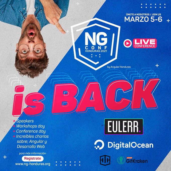 ¿Quieren ganar una boleta para asistir a la conferencia #ngHonduras2021? 

Mañana estaremos sortearemos entradas entre los asistentes gracias a <a href="/AngularHonduras/">Angular Honduras</a> 😎

⏰ Prendan los recordatorios acá: youtu.be/Zv7-pQAvJbM