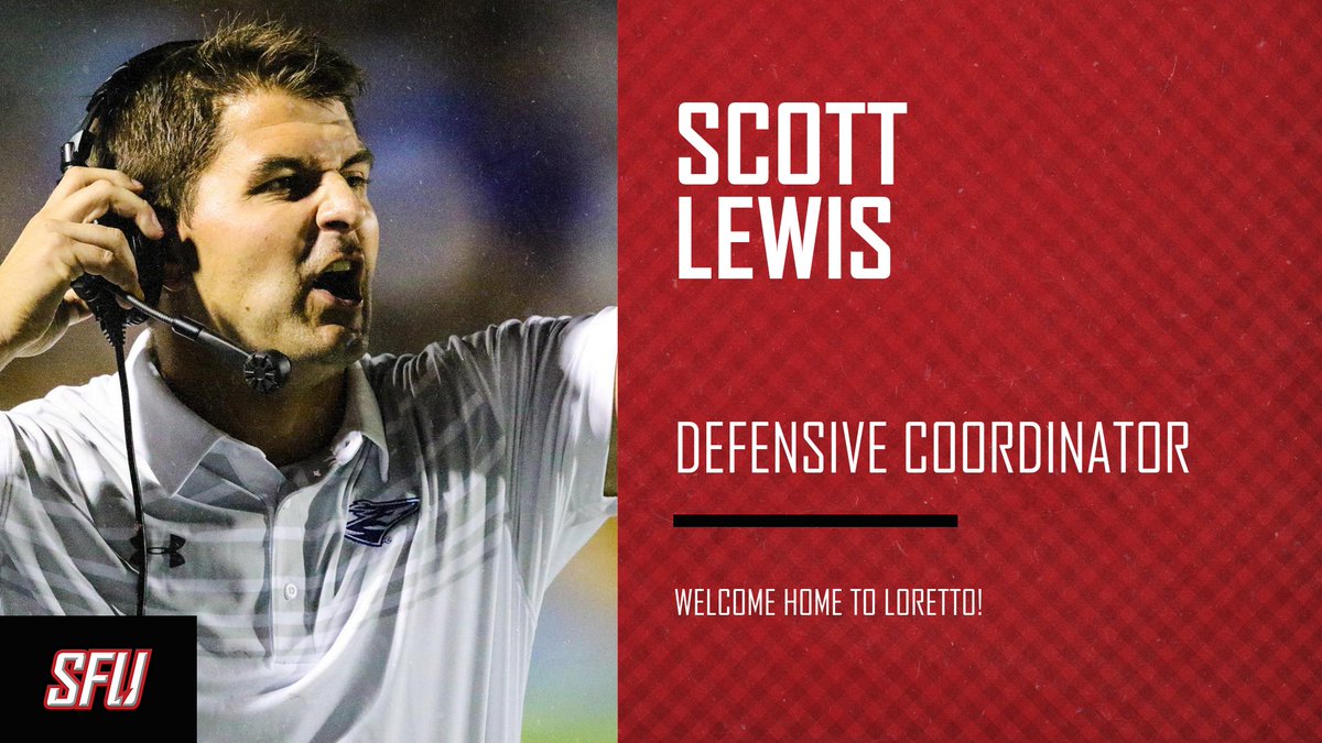 redwolvesfball's tweet photo. 📝 Welcome home to Loretto, @CoachScottLewis! 

One of the most accomplished players in Red Flash history is returning to Saint Francis as our new defensive coordinator.

➡️ https://t.co/W65G5tnawJ

🔴⚡️ #FindAWay | #NECFB https://t.co/igHmOaS8CC