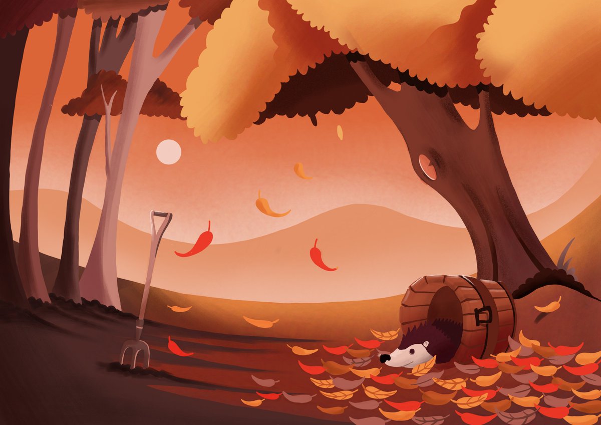 I love collaborating with illustrators. <a href="/chrishalldraws/">Chris Hall</a> created the original orange drawing and I translated into my style. Thanks, Chris, for the collab!

#kidlitart