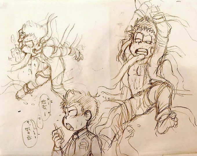 甘い告白してたら後ろから触手に襲われ展開ちょいつぉんくん 