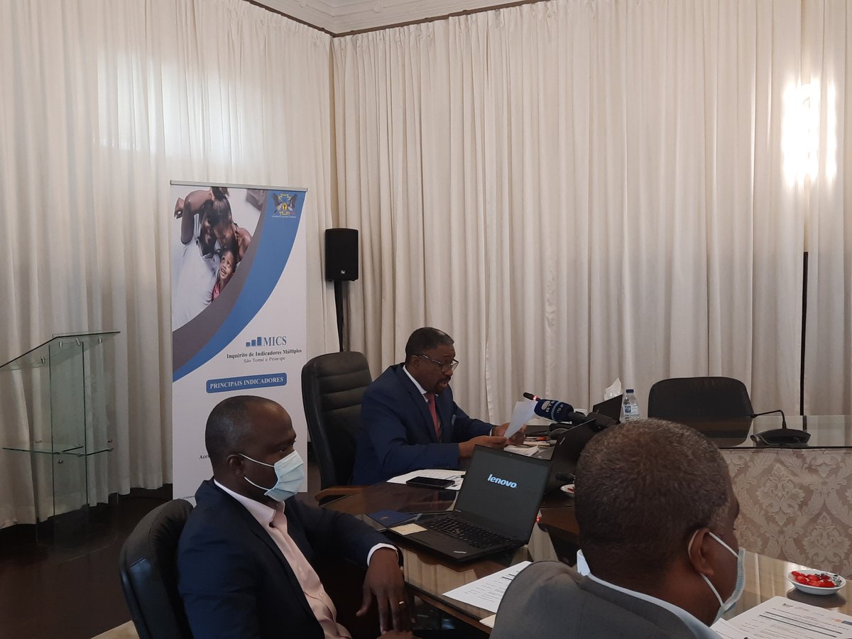 UNICEFSTP's tweet photo. Presented today in Sao Tome and Principe the results of MICS6 2019 in a virtual session
#MICS6 https://t.co/aenshA2b06