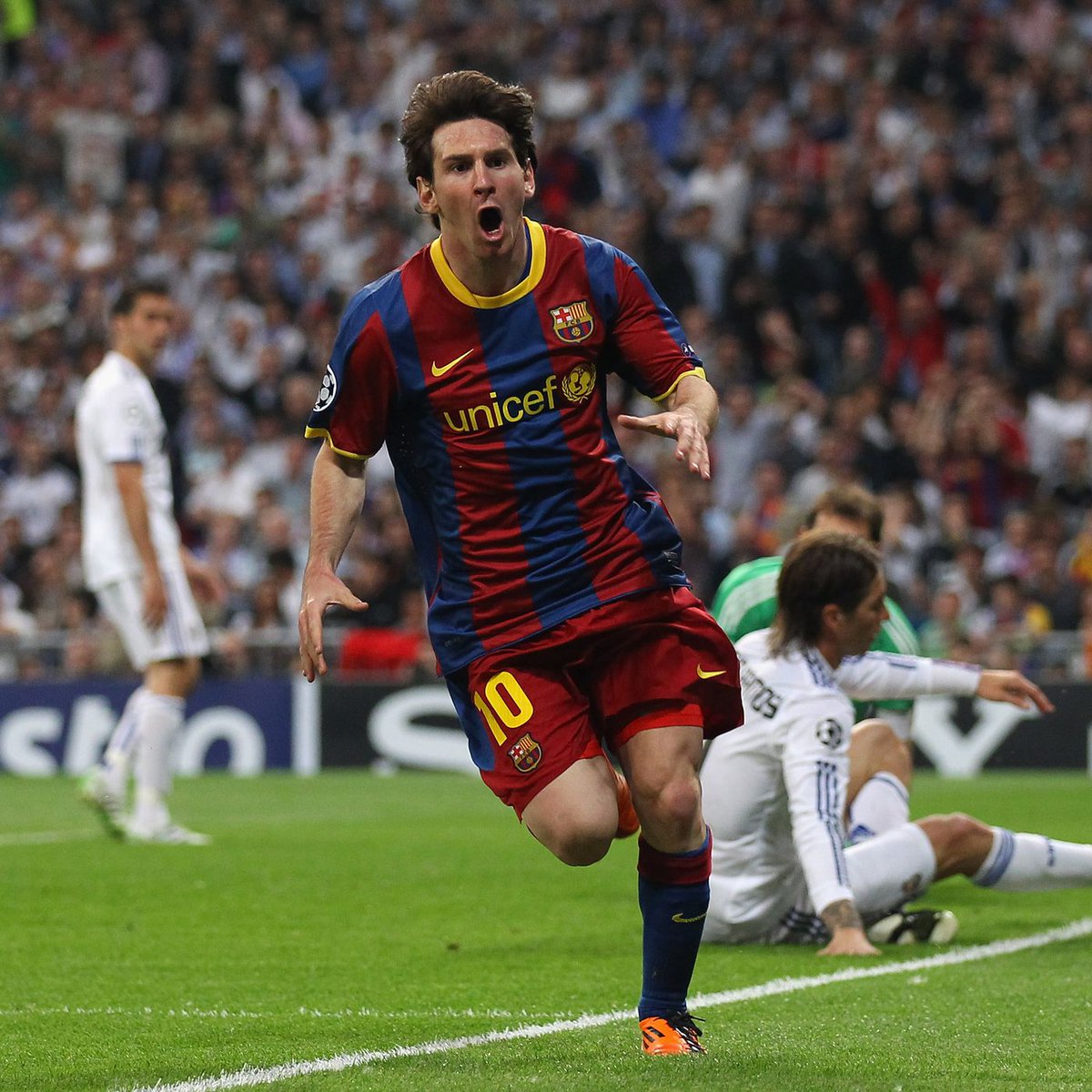 Messi and Ronaldo in games vs each other:Mins per goal contribution (all games):Messi - 92Ronaldo - 137Mins per goal contribution (finals):Messi - 73Ronaldo - 119