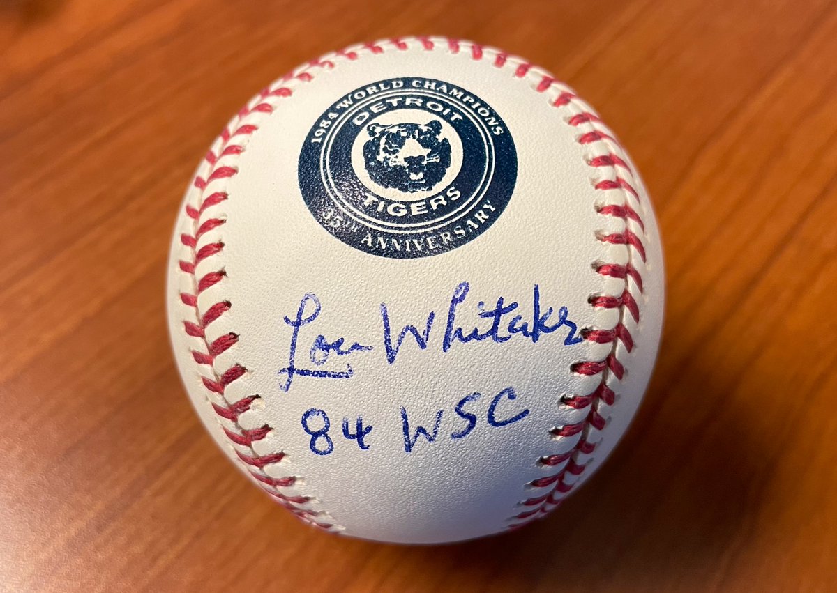 DETAuthentics's tweet image. #Giveaway - RETWEET &amp;amp; FOLLOW @DETAuthentics for a chance to win:

Lou Whitaker autographed 1984 World Series 35th Anniversary baseball

One winner will be picked at random and notified by DM on Sunday, 1/31/21. #DetroitRoots