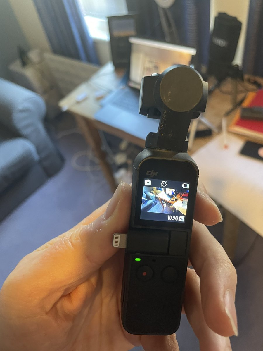 And second unit camera operator  @DianeCoyle1859 was getting a wide shot using a DJI Osmo Pocket