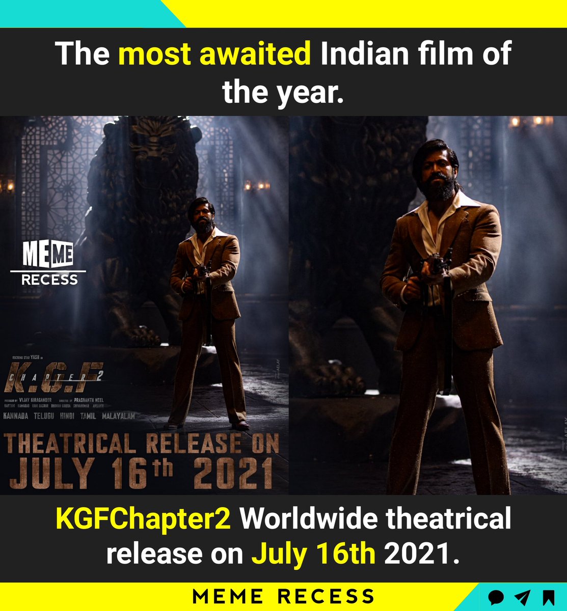 meme_recess's tweet photo. #KGFChapter2OnJuly16 💥💥💥💥 https://t.co/ts0Pzz1hYv