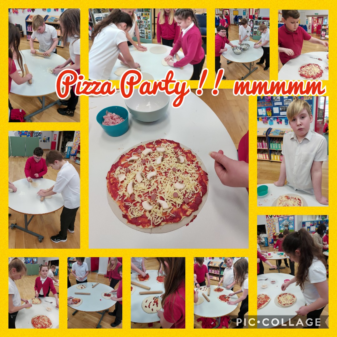 RRJMissBrown's tweet photo. Our Y6 children have enjoyed their 'Master Chef' experience this afternoon making pizza with a variety of toppings. We even had our very own judge! They look delicious - well done Y6 🍕😋😍 #MasterChef #rosehillmagic @RRJMrHolmes @RosehillJuniors @RRJMissBruce https://t.co/wrKkm0DmBI