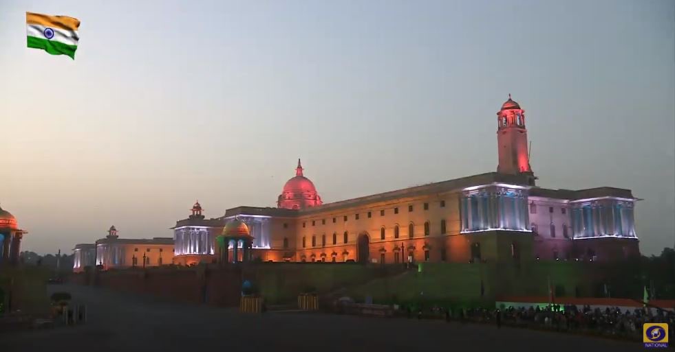 P C Mohan's tweet - "Beating Retreat marks the end of 4-day-long  #RepublicDay celebrations. A special performance was delivered this year  commemorating the 50 years of #India's victory over Pakistan. One band