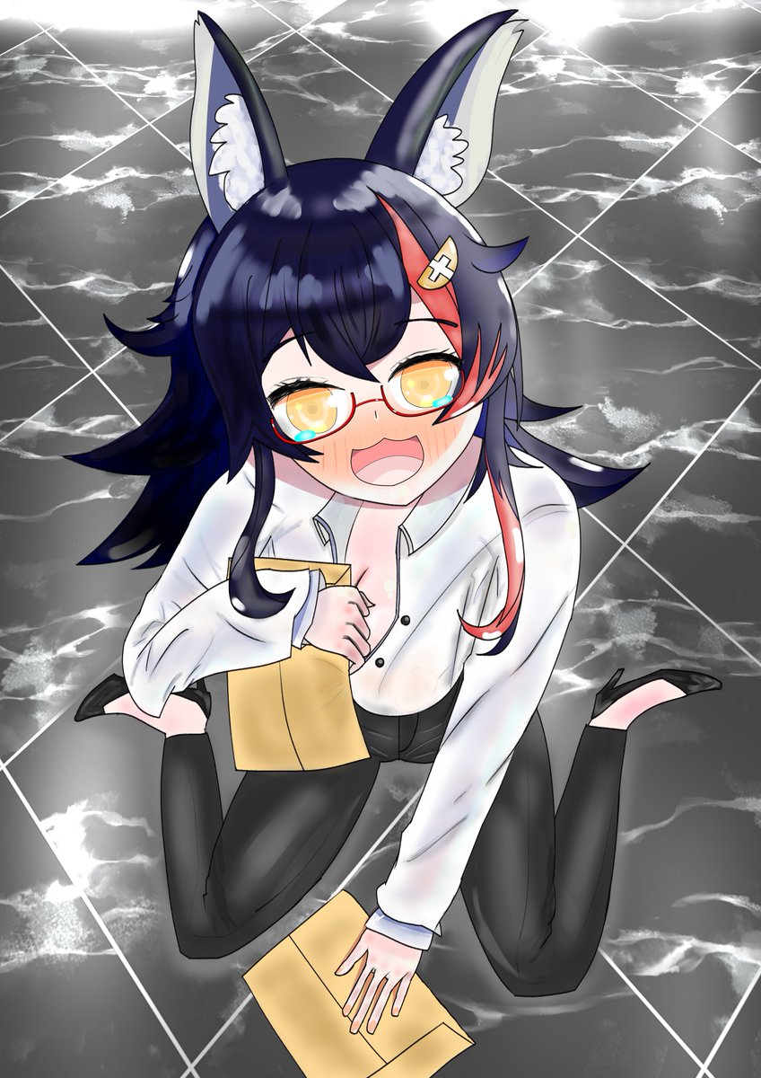 おすしのまきお Akukin建設 人事担当 おっちょこちょいな大神ミオさん みおーん絵 ミオかわいい 大神ミオ