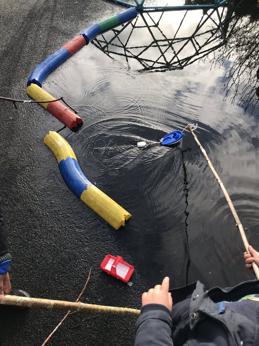 MissCurranReay's tweet photo. First it was trains, now it is boats, what will it be next? @ReayPrimary @mrsrachelreay @VeronikAndrasko @rachhedges @NancyHeadlam #makingthemostoftherain #puddle #giantpuddle https://t.co/K1gThoS5Uw