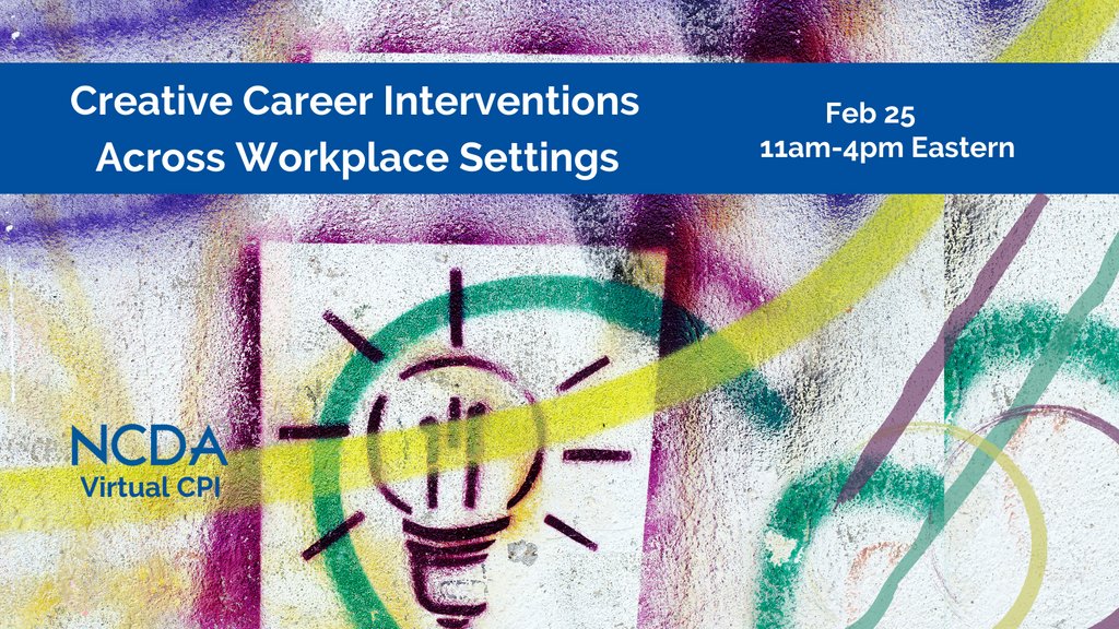 ncdaCareer's tweet photo. Our Feb. 25th #CPI keynotes play with the theme of Creative Career Interventions Across Workplace Settings

📌 Creatively Incorporating #BlackLivesMatter in #CareerPractice 
📌 The Road More Travelled: Whole-brain activities for clients

Visit https://t.co/WL6REcYQhp for details https://t.co/ObM963TuAy