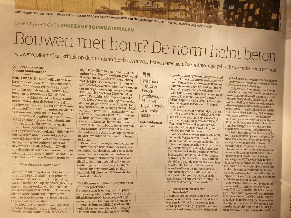 KMIDB (@kmidbnl) on Twitter photo Heb jij dit artikel voorbij zien komen? Wat vind jij ervan?
#klimaatakkoord #hout #co2 #bouwmaterialen #beton #grondstoffen #kwartiermakers #duurzaamheid #duurzamebouwmaterialen #milieu #biomaterialen #energietransitie #klimaatverandering <a href="/peterlindersNL/">Peter Linders (Brabander)</a> <a href="/BrigitteBerends/">Brigitte Berends</a> Heb jij dit artikel voorbij zien komen? Wat vind jij ervan?
#klimaatakkoord #hout #co2 #bouwmaterialen #beton #grondstoffen #kwartiermakers #duurzaamheid #duurzamebouwmaterialen #milieu #biomaterialen #energietransitie #klimaatverandering <a href="/peterlindersNL/">Peter Linders (Brabander)</a> <a href="/BrigitteBerends/">Brigitte Berends</a>
