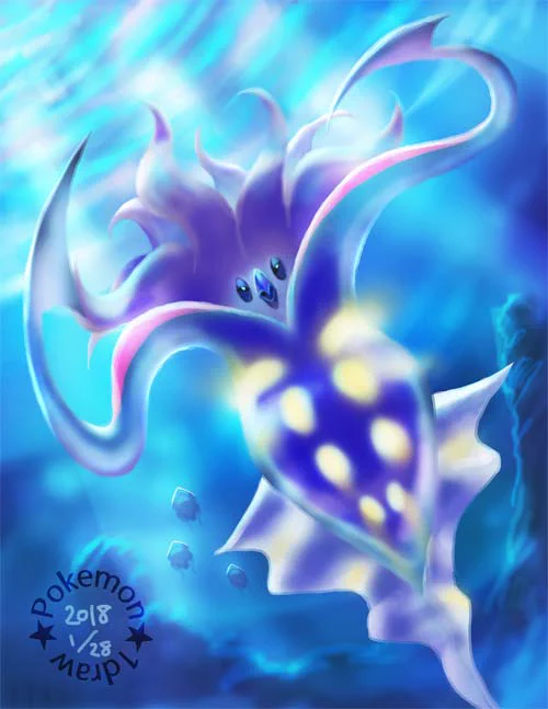 水タイプポケモン
#ポケモンイラスト #Pokemon #fanart 