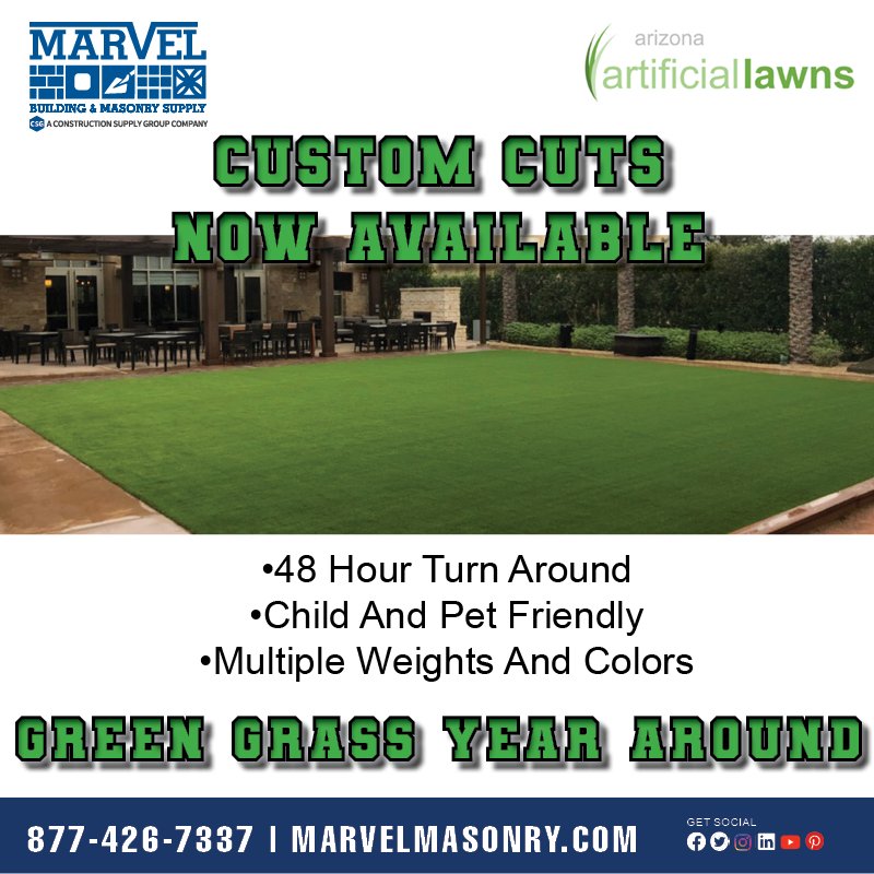 MarvelMasonry's tweet photo. Artificial Turf Custom Cuts Available At Marvel. For Our Inventory Selections Visit Us Online https://t.co/gDVkR9wWdS

#Marvel #MarvelMasonry #ArtificialTurf #Turf #OutdoorLiving #ArizonaArtificialLawns #OneCSG #TheCSGAdvantage https://t.co/OPl2Ityj6p