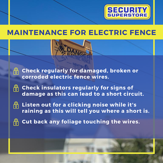SecSuperstore's tweet photo. DIY tips to keep your electric fence in good working order!

#securitysuperstore #silhouettechallenge #Security https://t.co/Dttt4D2kzZ