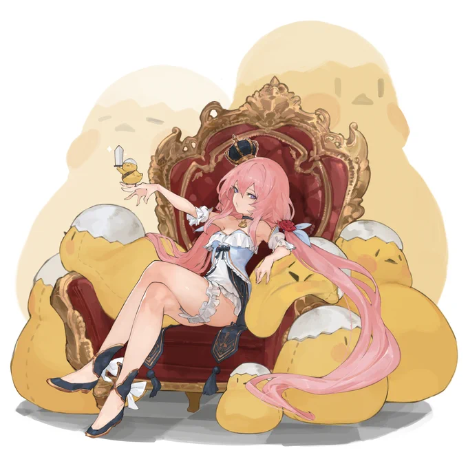 skeb
vtuberさん( @Sola_Tii )
玉座以外特に指定なかったのでソシャゲ風に
 #sollustration 
