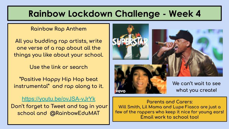 Here’s our challenge for next week...we can’t wait to see what you all come up with! <a href="/RainbowEduMAT/">Rainbow Education MAT</a>