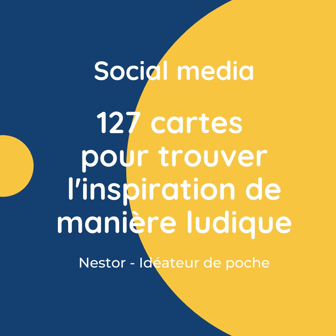 #webinar - Générez des idées de contenus plus créatives pour vos réseaux sociaux grâce à Nestor, l'idéateur de poche 💡

Inscription gratuite. #socialmedia #nestorlejeu
➡️  bit.ly/2M2RFxL