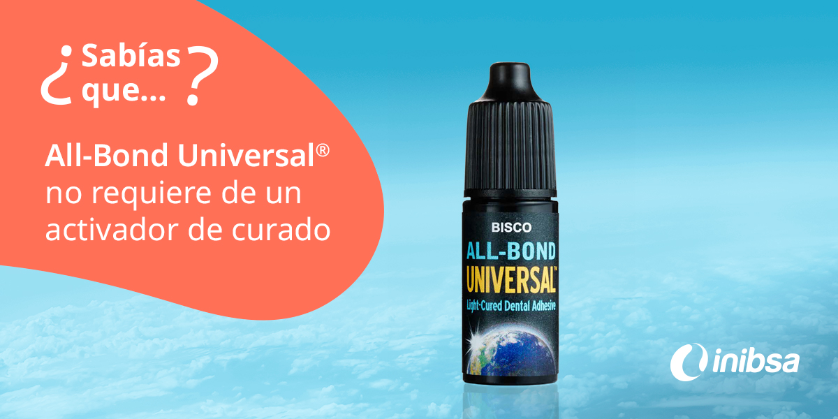 inibsadental's tweet photo. ¡Opta por adhesivos universales!
Optimizan el sellado de la restauración y si contienen MDP adhieren zirconia, alúmina y metal.😍
Además, ALL-BOND UNIVERSAL® no requiere de activador ya que su pH es poco ácido. 😁
#Inibsa #SectorDental https://t.co/h1VBekuPlH