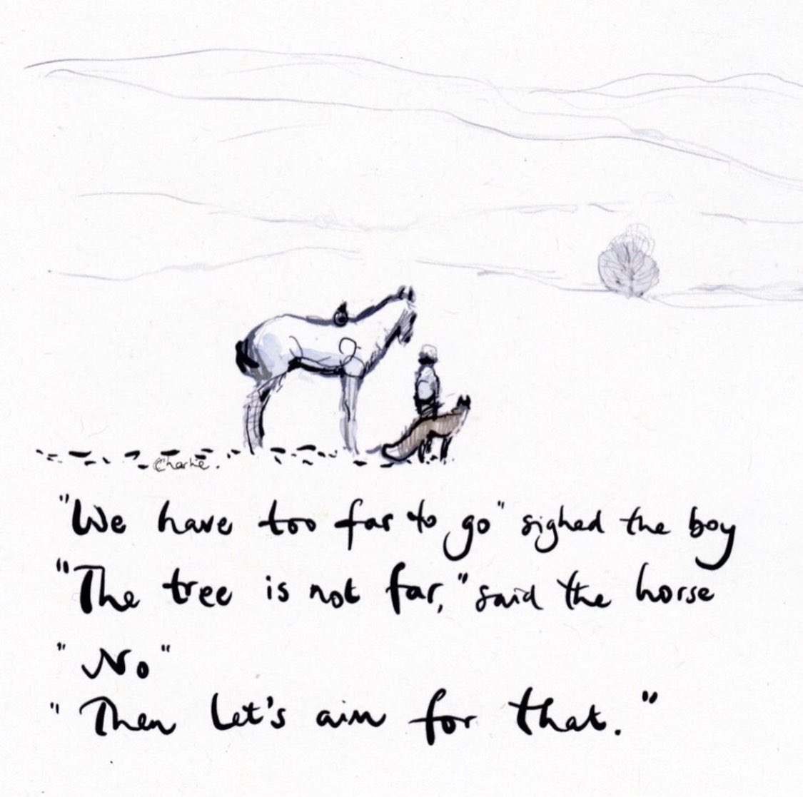 charliemackesy's tweet image. Bit by bit.