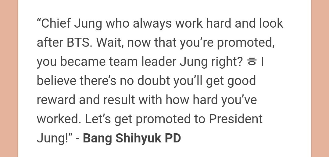 2014 BTS FESTA Post It NotesBang PD's message to some members