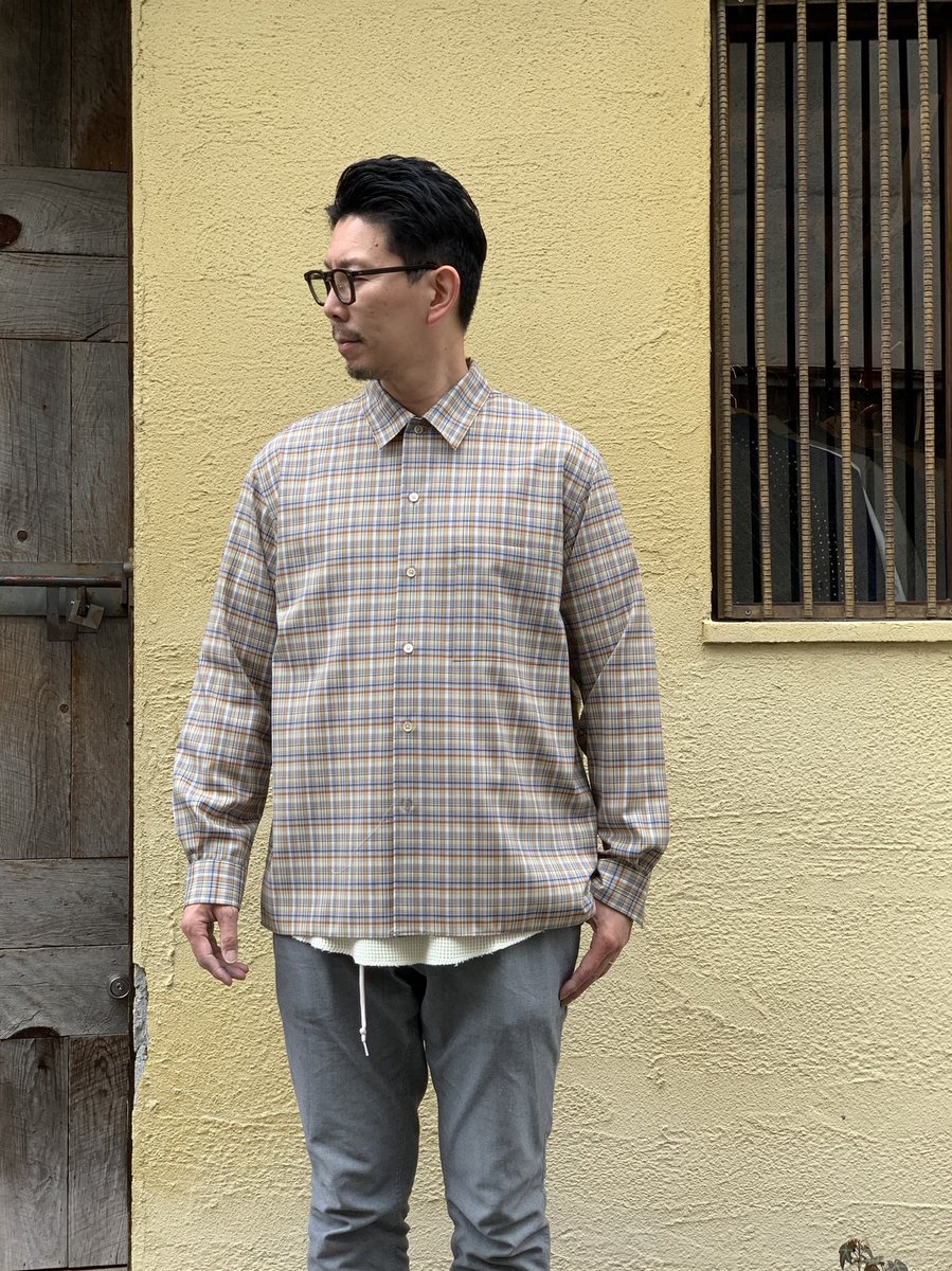 X 上的LEQUEL_1412：「washable super light wool check shirts “mix