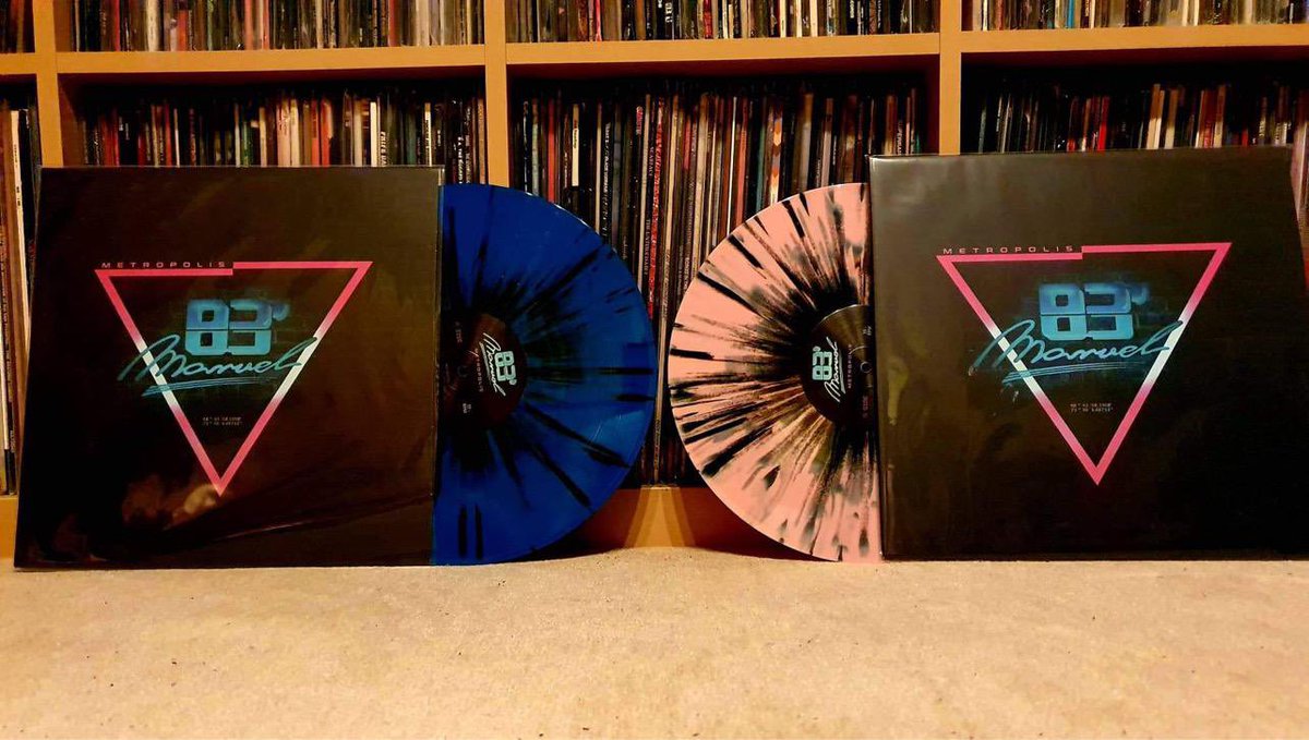TimeSlaveRec's tweet photo. Gorgeous fan photo by ‘Christoph Sauer’ of their copies of ‘Metropolis’ by @Marvelous1983
If you want your own copy: there is just 1 copy on Electric blue vinyl w/ black splatter
https://t.co/zoG68yfzKt
#metropolis #marvel83 #vinyl https://t.co/vVYayb6GwI