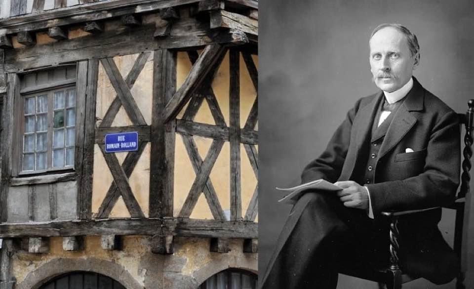AMaddy2's tweet image. Bonjour Romain #Rolland,né le 29 janvier 1866 à #Clamecy #Nièvre dans la rue qui aujourd'hui porte son nom.
Auteur de "Au-dessus de la mêlée", il disait aussi : «Quand on ose, on se trompe souvent ; quand on n'ose pas, on se trompe toujours.»
#29janvier