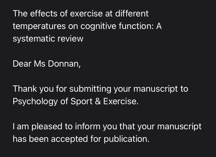 Dr_KJDonnan's tweet photo. A great end to the week 😁 super proud of this one! Thanks to co-authors @_EmilyLWilliams @jadelynnemorris @StangerNick. Looking forward to sharing the published version! 🥵🥶🏃🏻‍♀️🧠 https://t.co/XPaJ1YAyvY
