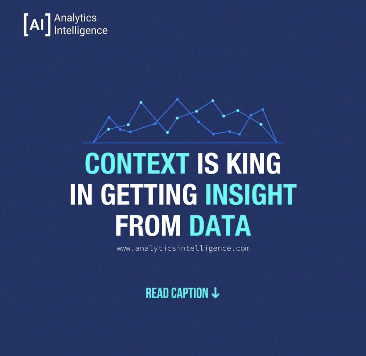 _AnalyticsIntel's tweet photo. Context is king in getting insight from data
Data can be a powerful thing, but data on its own if not paired with its younger and more intelligent sibling Context is really just noise. The context provided around data is what answers the “why”. https://t.co/5JbHvNNfLv
