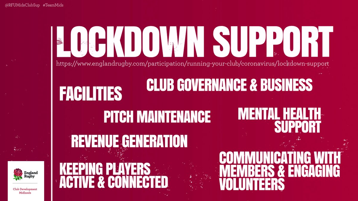 📢LOCKDOWN SUPPORT

We have a dedicated page designed to help support you and your club during this lockdown period

🔗bit.ly/39qZtCg