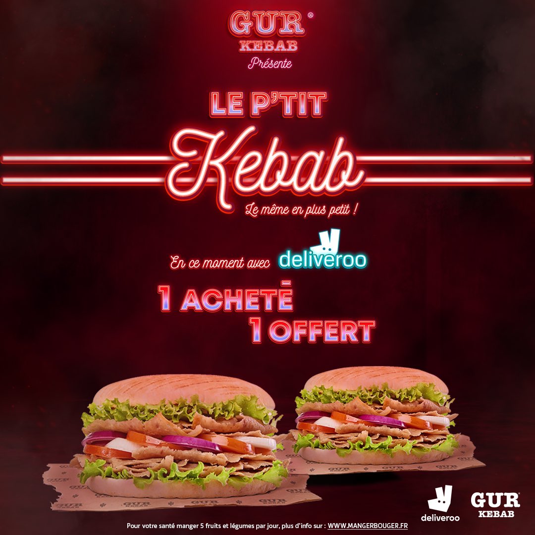 GUR_Kebab's tweet photo. 🚨 𝗣𝗥𝗢𝗠𝗢 𝗗𝗘𝗟𝗜𝗩𝗘𝗥𝗢𝗢 🚨

👉 𝗽𝗼𝘂𝗿 𝗹'𝗮𝗰𝗵𝗮𝘁 𝗱'𝘂𝗻 𝗣'𝗧𝗜𝗧 𝗞𝗘𝗕𝗔𝗕 𝗻𝗼𝘂𝘀 𝘁'𝗼𝗳𝗳𝗿𝗼𝗻𝘀 𝘂𝗻 𝐝𝐞𝐮𝐱𝐢è𝐦𝐞 𝗣'𝗧𝗜𝗧 𝗞𝗘𝗕𝗔𝗕  😍😍

👉 𝗧𝗮𝗴 𝗹𝗮 𝗽𝗲𝗿𝘀𝗼𝗻𝗻𝗲 𝗮𝘃𝗲𝗰 𝗾𝘂𝗶 𝘁𝘂 𝘃𝗮𝘀 𝗽𝗮𝗿𝘁𝗮𝗴𝗲𝗿 𝗰𝗲𝘁𝘁𝗲 𝗽𝗿𝗼𝗺𝗼 ! 😜 🤜🤛 https://t.co/GXYj9SvqAf