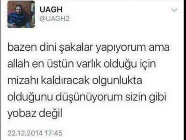 Sınıf grubundaki tartışmaya girilmez ama şunu şöyle salayım.