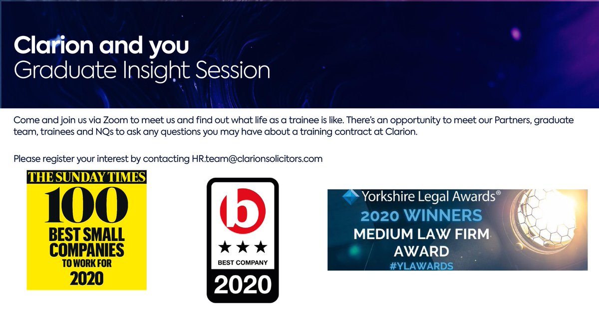 Clarion Solicitors Graduates & Careers tweet media