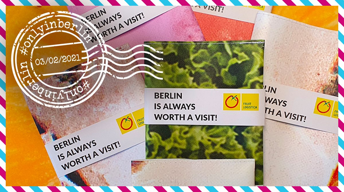 Fruit_Logistica's tweet image. In 2021 we won’t be in Berlin in February. Do you miss Berlin as much as we miss you? Let’s share our nostalgia this month. Post your photos, videos or comments with #onlyinberlin #missingberlin to win one of the 10 passport covers we give away every week! #fruitlogistica2021