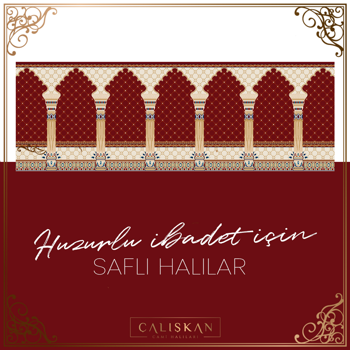 Kaliteli saflı halılarımızla hizmet vermeye devam ediyoruz.
.
.
.
#cami #halı #carpet #mosque #çalışkanhalı
#camihalısı #mosquecarpet