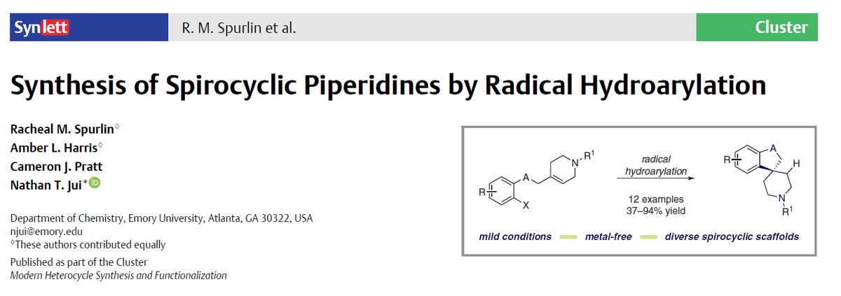 Chemistry at Thieme tweet media