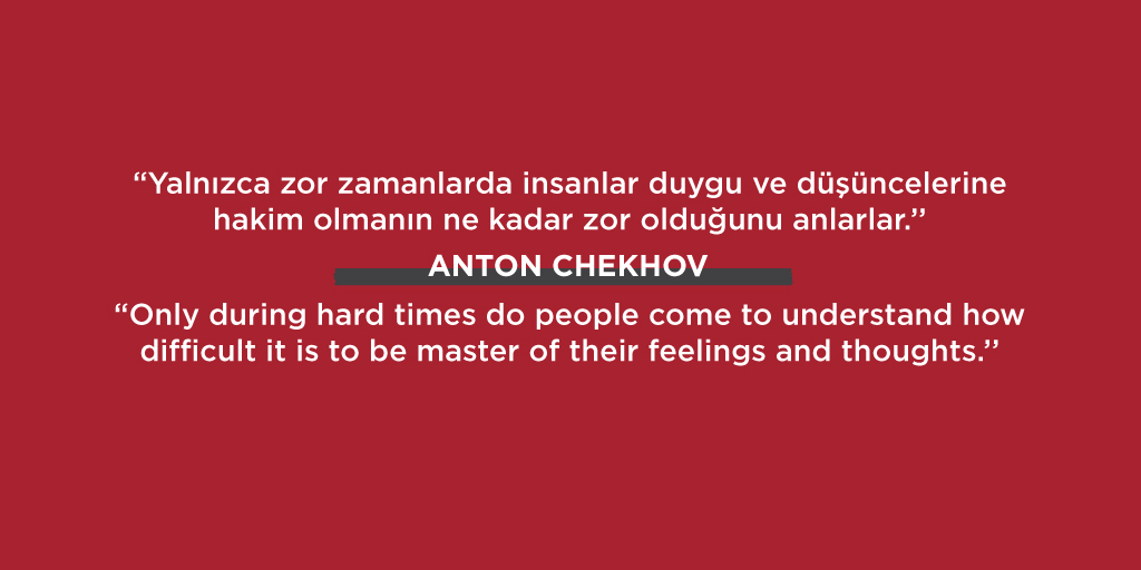 kakimlicom's tweet photo. #GününMottosu ✍️
"Yalnızca zor zamanlarda insanlar duygu ve düşüncelerine hakim olmanın ne kadar zor olduğunu anlarlar."
#AntonÇehov #SürüDışı https://t.co/IbawWZf1qi