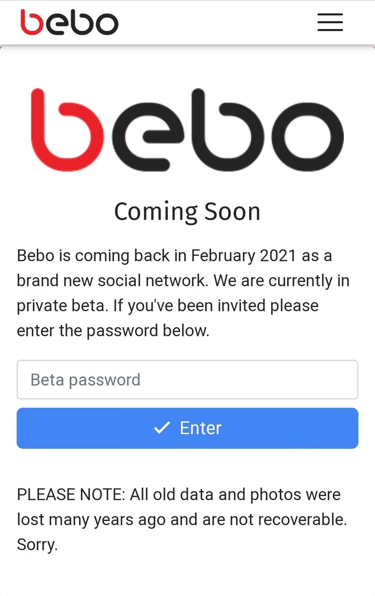 AngleyDigitalM's tweet image. Bebo is returning, feels like a 2020 move🤔
Remember giving someone a love?❤ Your top 16? And then the ability to see who has viewed your profile.... let the drama commence!
#Bebo #comingsoon2021 #Nostalgia #FridayFeeling