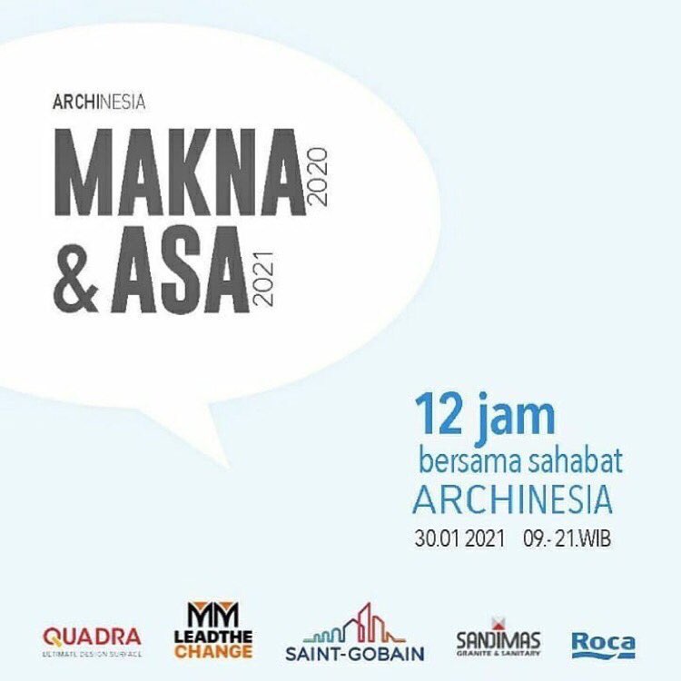 ilataaj's tweet photo. Repost from @ARCHINESIA 
•
@andrew_tirta will take part in this event tomorrow between 20:00-21:00 GMT+7 with @baskorotedjo @doddya.tjahjadi @tjahjonogunawan @deddywahjudi @dnnywcksn @widiadnyana and @joewillendra https://t.co/FV1eHxM5wo