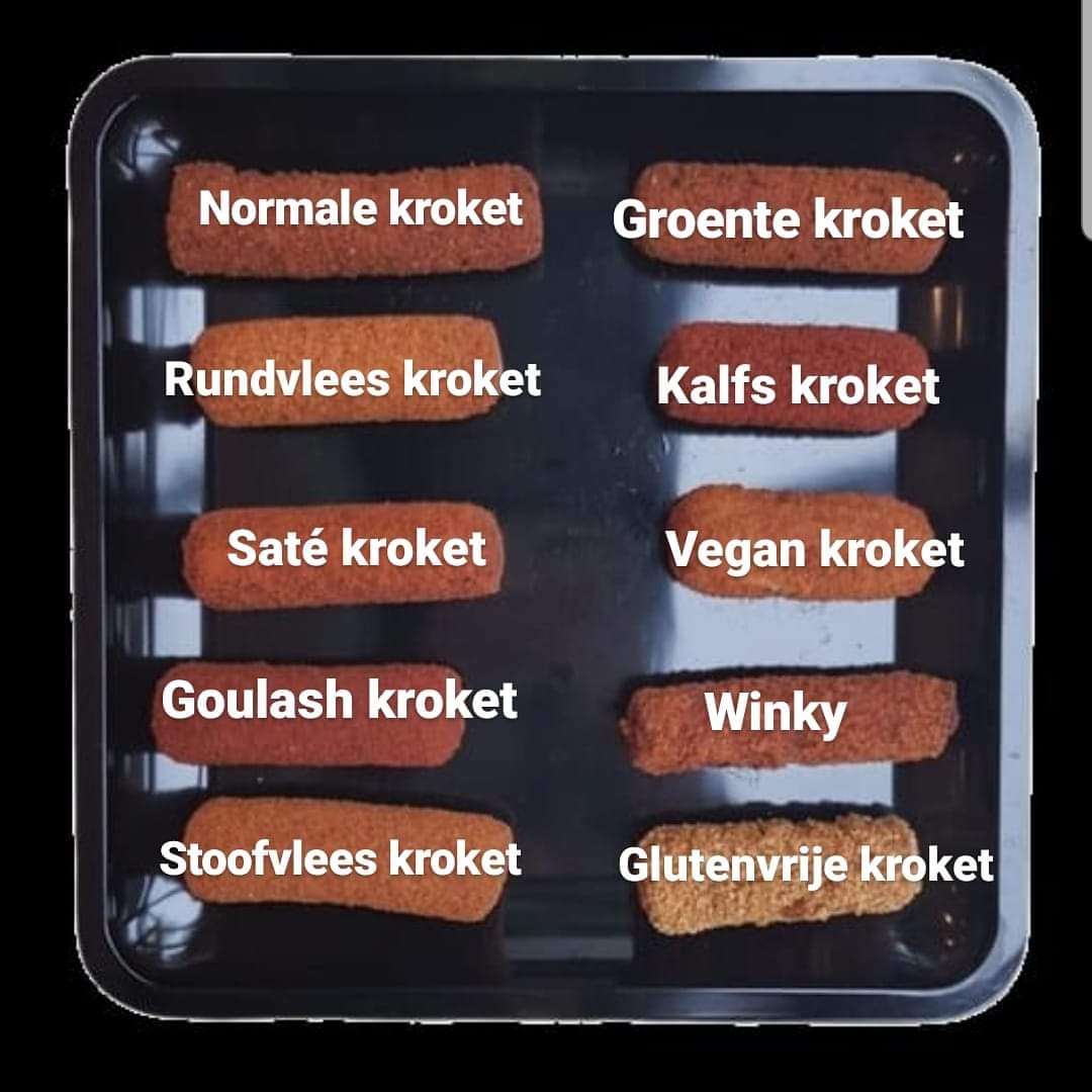 Wisten jullie dat wij 10 verschillende #kroketten in het assortiment hebben?

Uiteraard kunnen ze allemaal met een lekkere saus of broodje. Welke bestel jij bij Cafetaria Rikken?

#kroket #dutchsnack #groesbeek #cafetariarikken #cafetaria #breedeweg #vegan #vegetarisch