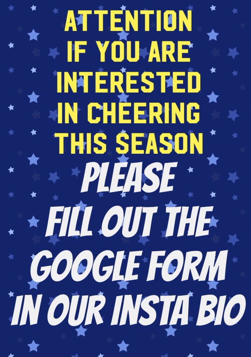 Attention, please fill out the Google Form!! Also, you must have a Rapid Test before Monday’s practice!